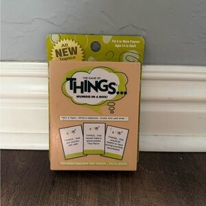 The Game of Things Card Game - Peach & Lime Box